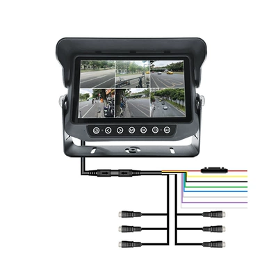 Car 7inch Waterproof Monitor for Car display - 7inch-ahd-sf-monitor-6-channel-aviation-line