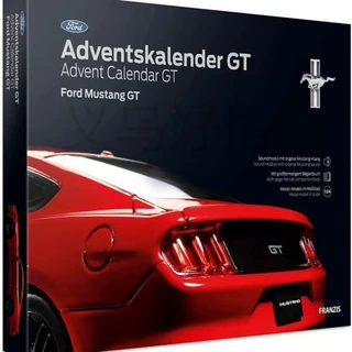 跨境热品玩具车盲盒 Ford Mustang GT降临日历2025圣诞倒计时日历