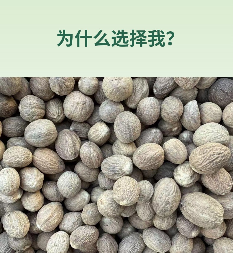 Dried Nutmeg Whole Spice Rou Dou Kou for Mulled Wine Braised Meat and Hot Pot 500g key features