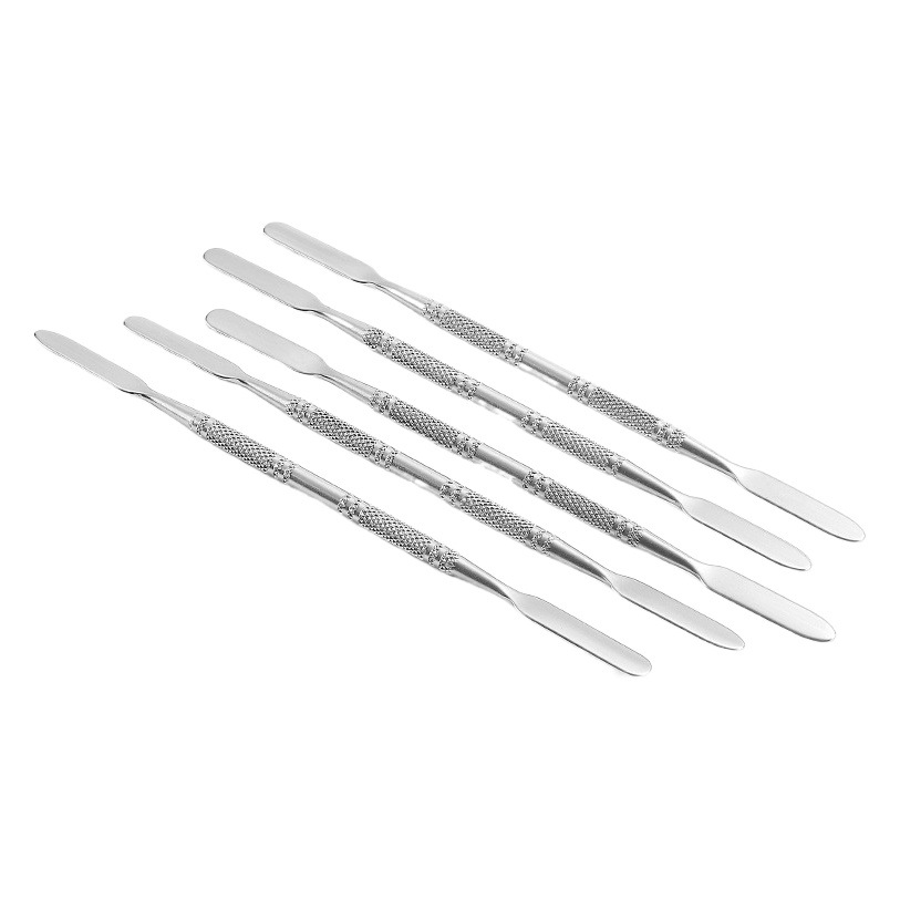 Supply spot stainless steel embossed Bar Foundation palette Bar light therapy glue stir bar leaf vein knife bar wholesale spot