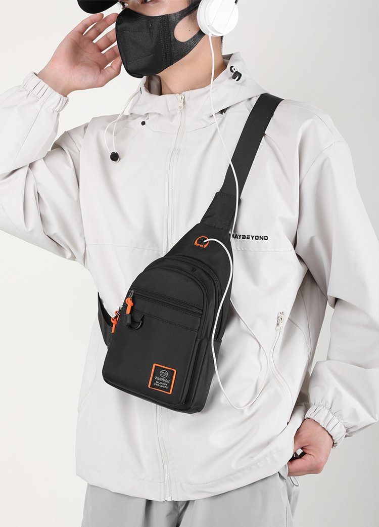 Men's travel and casual chest bags, outdoor sports crossbody bags, direct sales from the manufacturer, water-resistant high-quality single-shoulder bags undefined