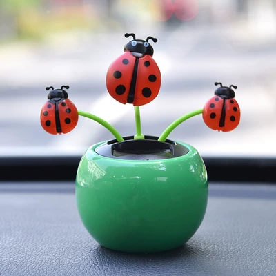 Cart Car Decoration Sunflower — Car ornaments - green-ladybug