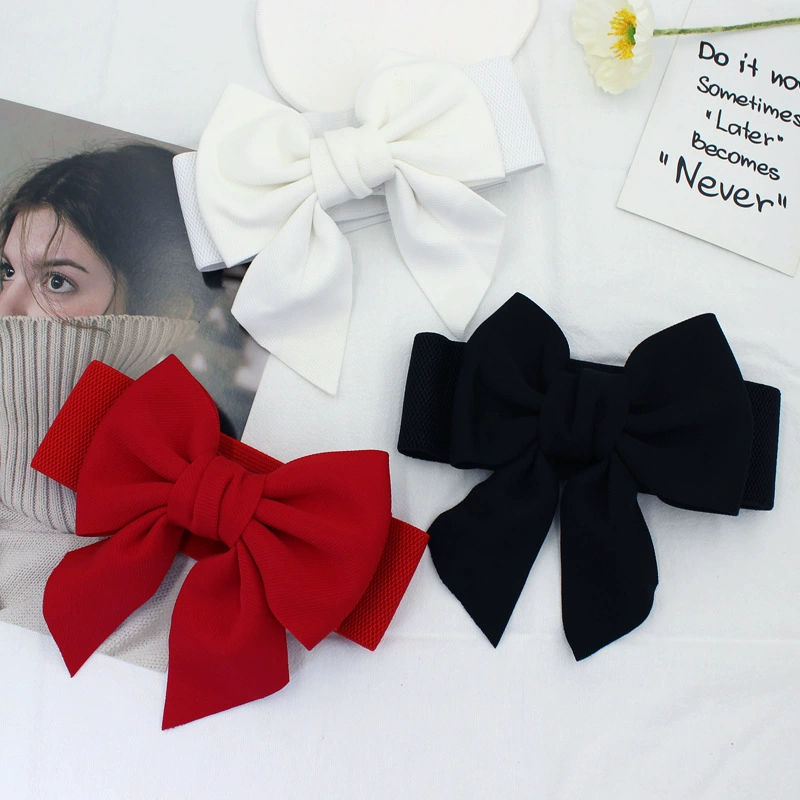 Фабрика прямых продаж дикая сладкая хлопчатобумажная ткань эластичные кожаные ремни эластичные талии широкополосное женское платье для украшения