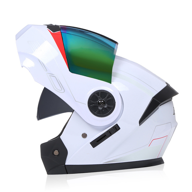 Casco Abatible para Motocicleta de Plástico ABS con Doble Visera para Desplazamientos image 49