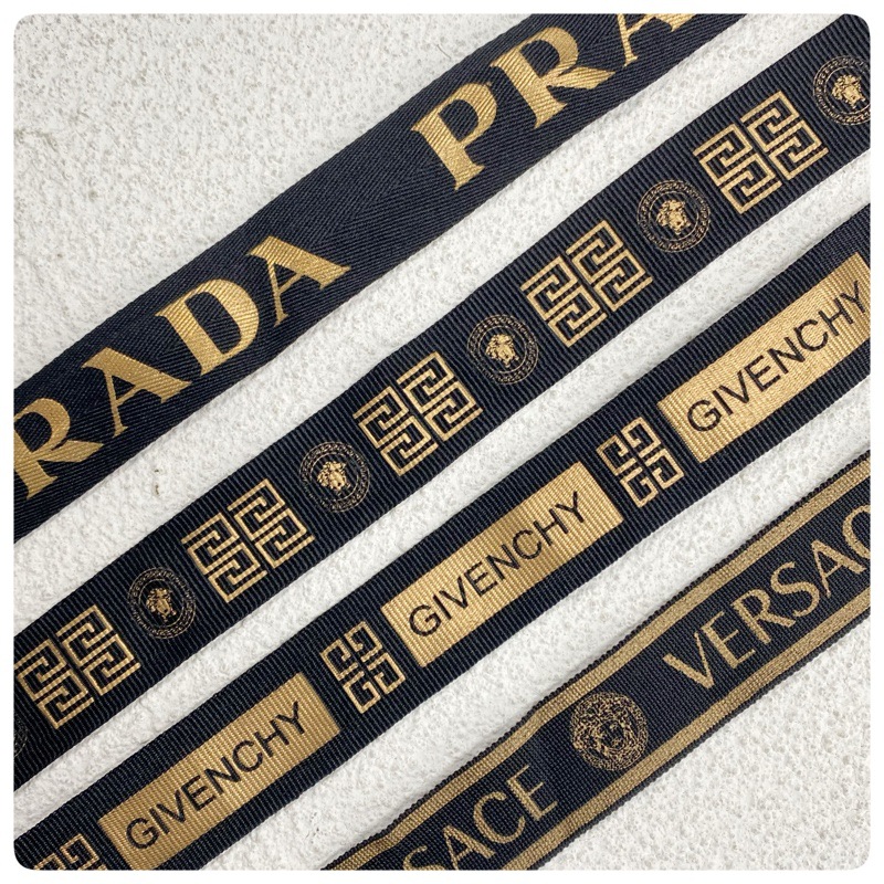 厂家直销潮牌字母平纹印字织带涤纶人字纹印花烫金多色织带