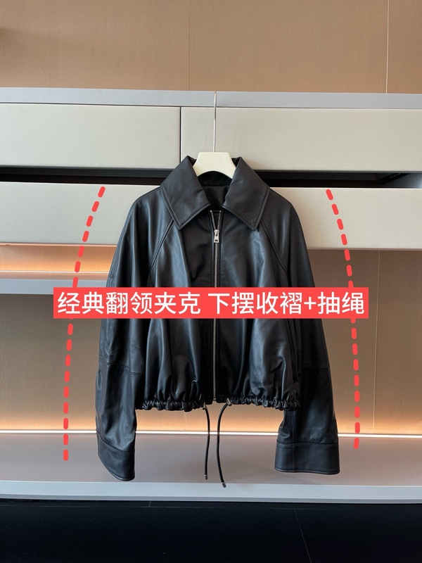 2025新款酷女孩腔调机车皮衣外套女春秋短款美式黑色复古夹克上衣|undefined