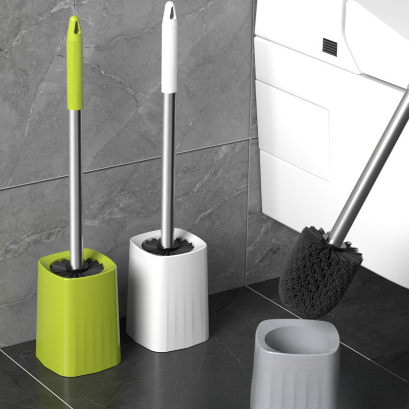 Toilet Brush for Home Bathroom Cleaning, No Dead Corners, with Base, Long Handle Set for Bathroom Cleaning