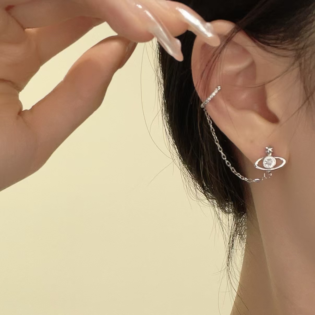 토성 귀걸이(1개) R4672