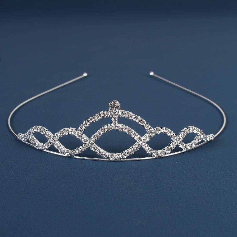 Fabricante recomendar estilo coreano niños diadema nupcial rhinestone tocado estilo coreano vestido de boda garra cadena Accesorios al por mayor