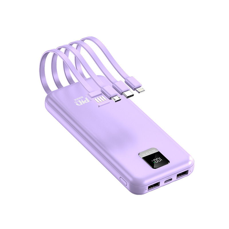 fuente de alimentación móvil de gran capacidad para teléfonos móviles 2w miliamperios pantalla digital de carga rápida con cuatro líneas suministro de proveedores de carga