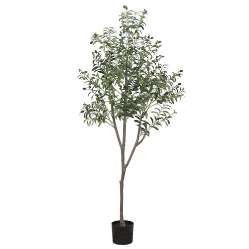 Ins-style Nordic simulated green plant pot, olive tree, living room floor-standing large plant, home office decoration, display