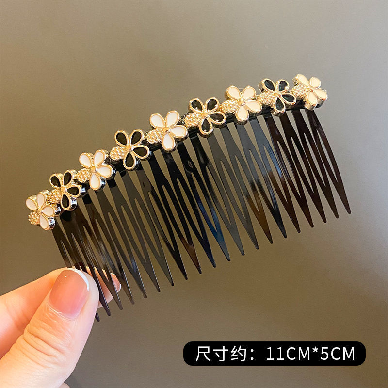 Nuevo estilo de Peine del pelo hembra insertar peine accesorios para el cabello flequillos horquilla Cabeza trasera tocado antideslizante pelo roto acabado artefacto horquilla