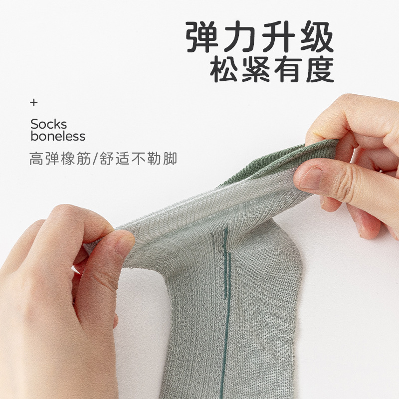 Children's Socks, Boys' Summer Thin Socks, Medium and Large Children's Mesh Breathable Non-Falling Sports Cassie Boat Socks Wholesale 2