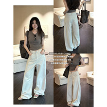 ������/YOUMO-�װ�ɫ��ͷ����ϸ�ڿ�������ˮϴţ�п�38922-8