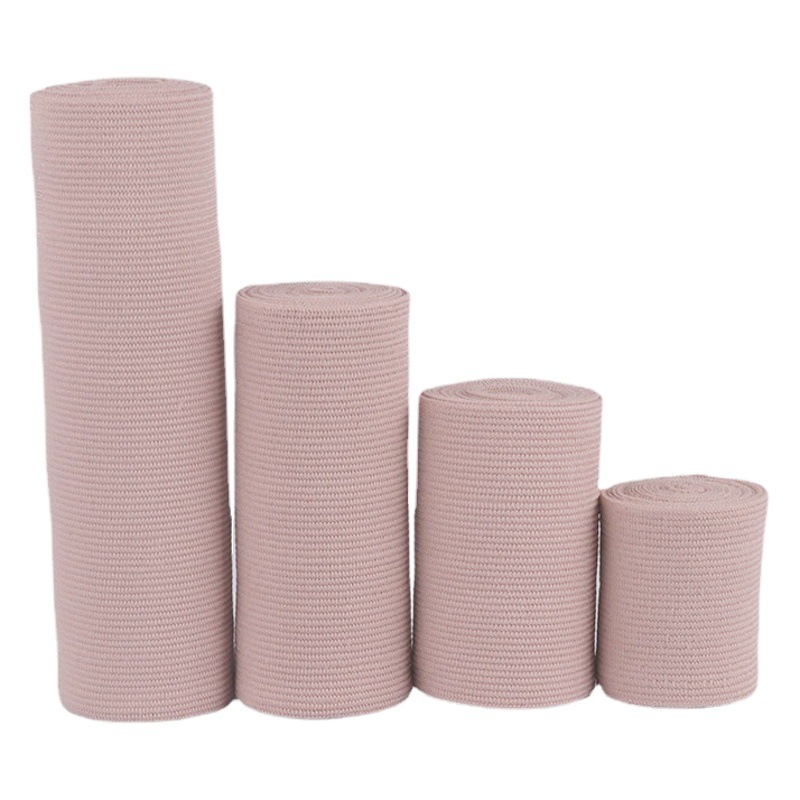 Factory Direct Supply of Skin Color High Elastic Bandage Elastic Bandage Medical Elastic Bandage Fixed Bandage Cross-Border New Product