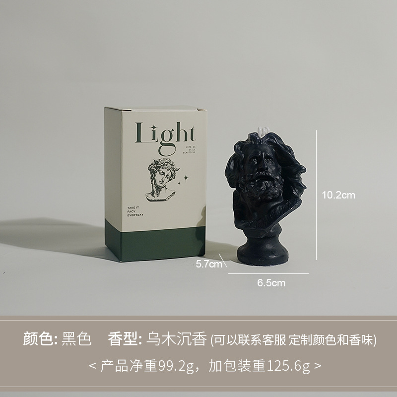 David modelado personajes perfumes decoración adornos hechos a mano atmósfera sensación vela vela vela de banano transfronteriza vela personalizada