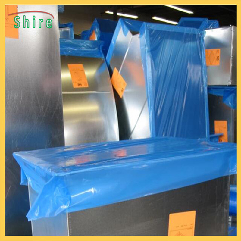 透明蓝色PE材料保护膜易贴易撕无残留管道封口保护膜出口量大优惠