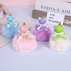 創意新款時尚小熊掛件創意鑰匙扣掛件女士包包掛飾配飾