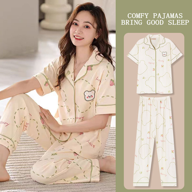 D.M-118 Short-long line little bear cardigan