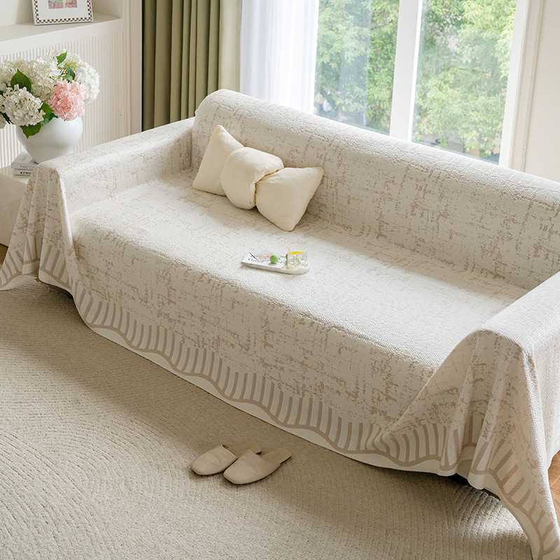 Style minimaliste européen, romantique français, housse de canapé extensible, résistante aux rayures, antidérapante, lavable et élastique, adaptée aux animaux de compagnie_voghion.com