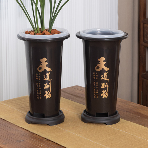 Wholesale Orchid-Specific Pots: Plastic Orchid Pots, Including Elegant Junzi Orchid Imitation Zisha Flower Pots and Premium Orchid Grass Pots