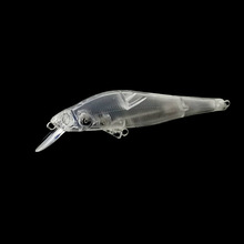 9.5cm/9g远投浮水米诺路亚饵无涂装空白假饵毛坯本体带死飞系统