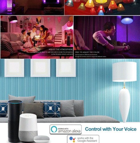 Smart Tuya wifi candle light E14 smart APP remote control LED light bulb