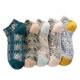 Vintage National Fashion Short Socks Women's Low-side Boat Socks Embroidered Artistic Court Socks Hong Kong-style Ethnic-style Anti-socks Women's Socks