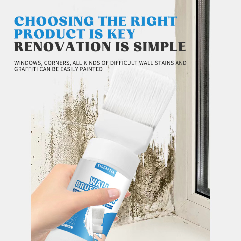 英文版墙面毛刷漆水性净味乳胶漆内墙涂料刷墙白色水性净味毛刷漆