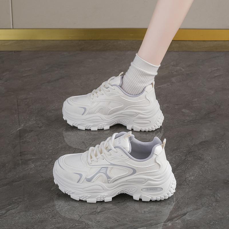 Dad shoes, women's shoes, new autumn collection, breathable mesh sneakers, versatile and height-enhancing casual athletic shoes for women Dad shoes, women's shoes, new autumn collection, breathable mesh sneakers, versatile and height-enhancing casual athletic shoes for women