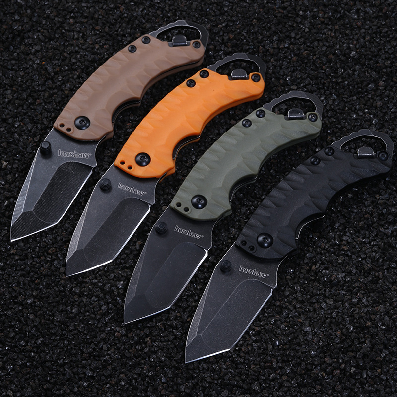 跨境卡秀8750折叠刀高硬度户外便携露营防身锋利折刀多功能口袋刀