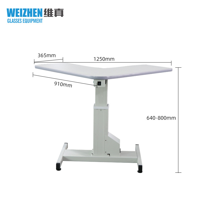 Equipo de Optometría Verzhen C- 160A mesa de elevación de Optometría eléctrica instrumento oftálmico Mesa DE TRABAJO mesa de elevación de triángulo