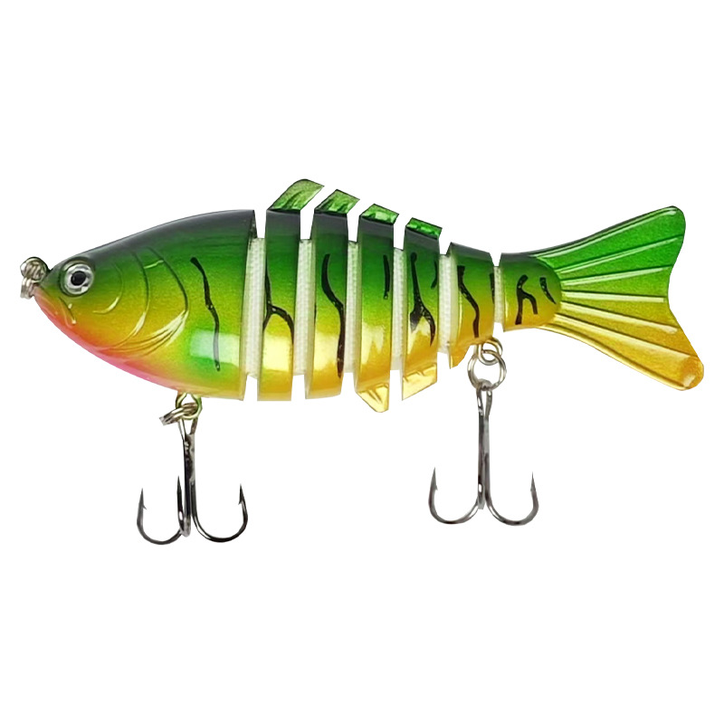 Yaohai Road Cebo de pesca de Asia Cebo de pesca de varias secciones Pescado de siete secciones Pesca en el mar Aparejos de pesca biónicos Cebo falso al por mayor