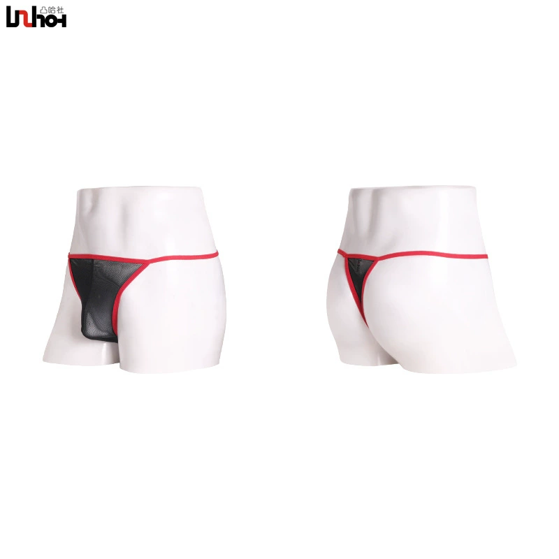 Revoicing sac, прозрачная сетка, сексуальное соблазнение, сексуальные мужские thong оптом 11006 черный
