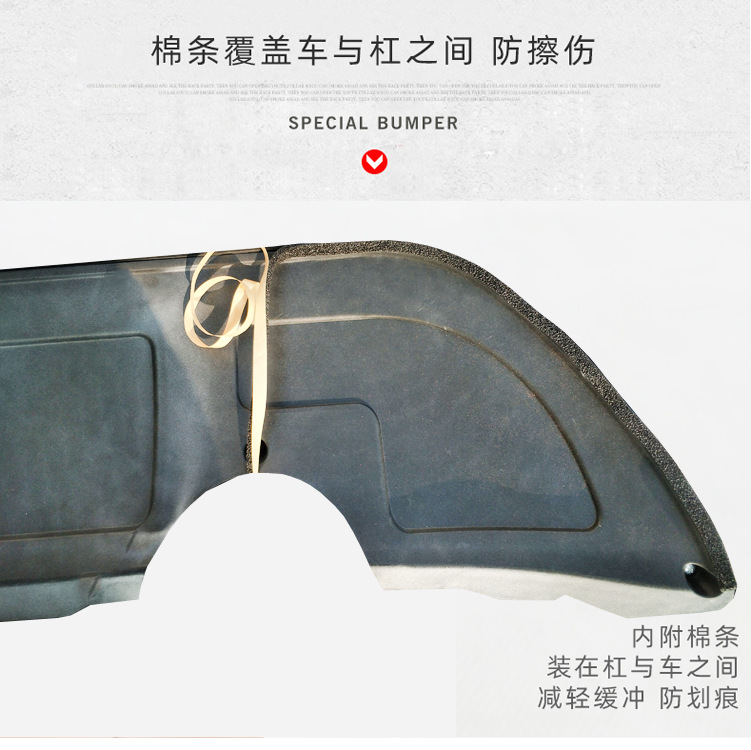 Suitable for 15-17 Toyota Highlander Modified Bumpers, Front and Rear Guard Bars, Decorative Bars, Anti-Collision Bars, Protective Bars