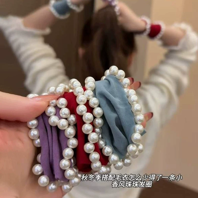 Ponytail, elastic soft face mask, harmless hair rope, no hair damage