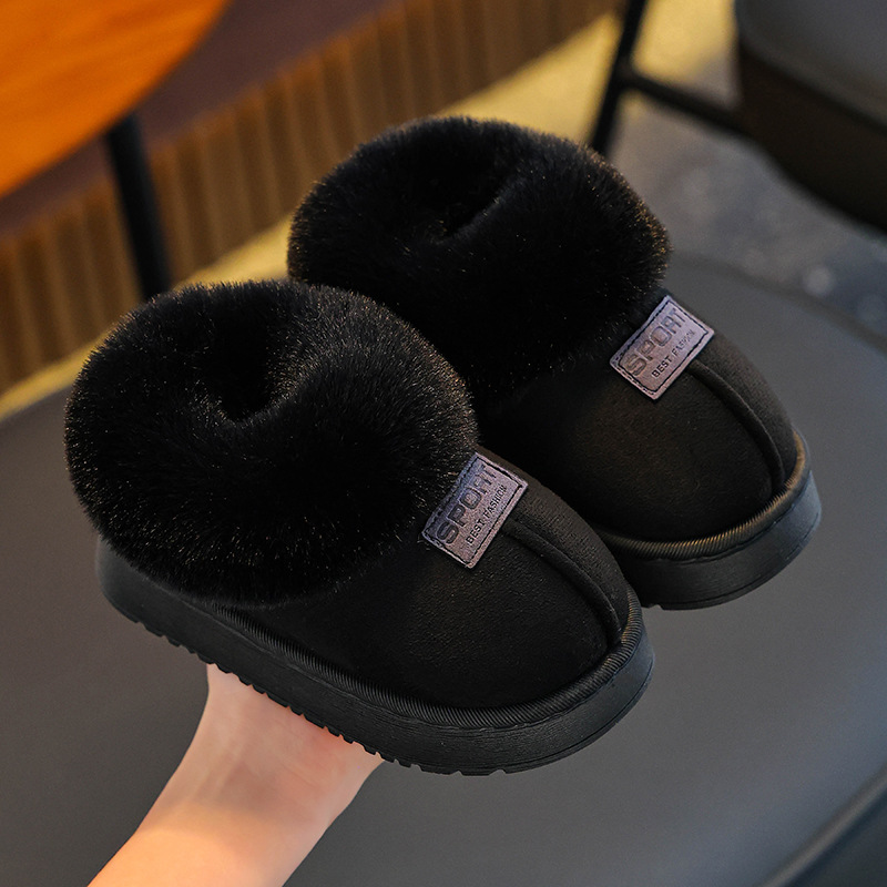 Botas de nieve para niños en invierno nuevas botas antideslizantes para niños y niñas, zapatos de algodón para padres y niños.