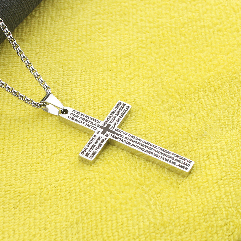 Rvs kruishanger ketting voor dames en heren paar sieraad_voghion.com