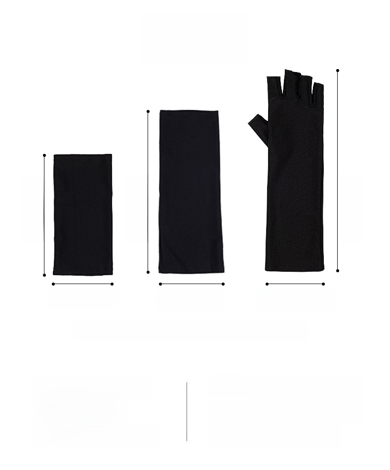 Summer Ice-cool Long Half-finger Sunscreen Sleeves Women's Ultraviolet Arm Protective Arm Sleeves  Sleeves Thin Riding Gloves_voghion.com