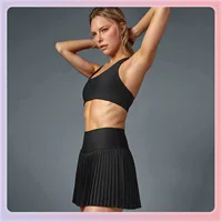 ✅ Спортивная и фитнес-юбка для активного отдыха, теннисная юбка с кросс-бордерным дизайном, нейлоновая с антиэкспозиционной подкладкой, высокая талия, женская юбка для бега и йоги с плиссировкой.
