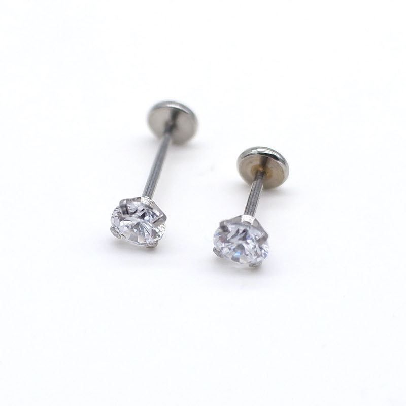 실버 가장자리 2mm [1] 짧은 막대 길이 4mm