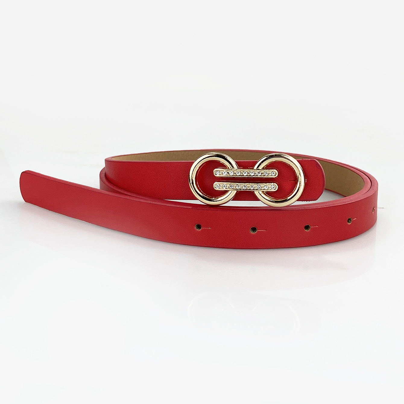 Women's Korean Style Fresh Elegant Simple Diamond Encrusted Belt Versatile Fashion Accessory_voghion.com