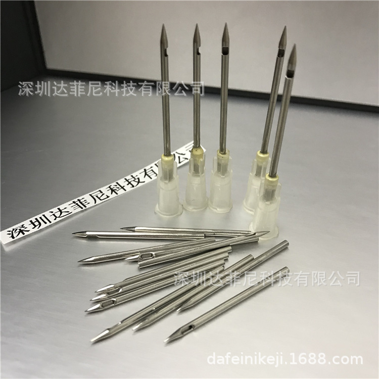 SUS304不锈钢毛细管 削尖 磨尖穿刺针 一次性点胶针 注射钢针提供