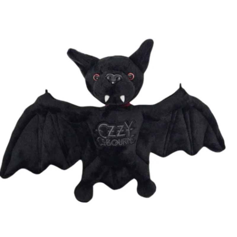 跨境新品黑色安息日主唱 Ozzy Osbourne 蝙蝠毛绒玩具|undefined