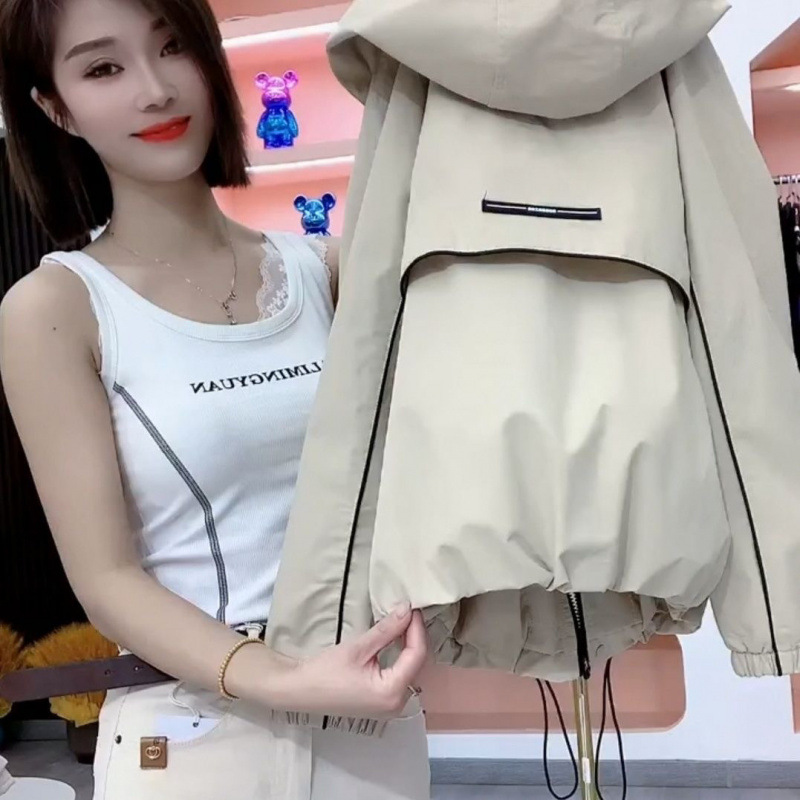뜨거운 여성의 새로운 코트 봄과 가을 외투 패션 탑 캐주얼 웨스턴 스타일 짧은 작은 툴링 재킷
