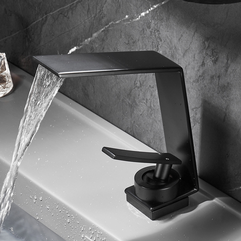 Waterfall faucet wash basin wash basin faucet toilet under-counter basin household bathroom cabinet hot and cold cross-border bathroom