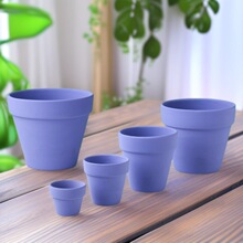 红陶花盆简约室内绿萝喷绘植物配盘国际花盆网红盆多肉