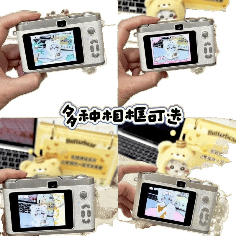 Камера (Polaroid H8) 8× зум, подсветка, детский ретро-дизайн