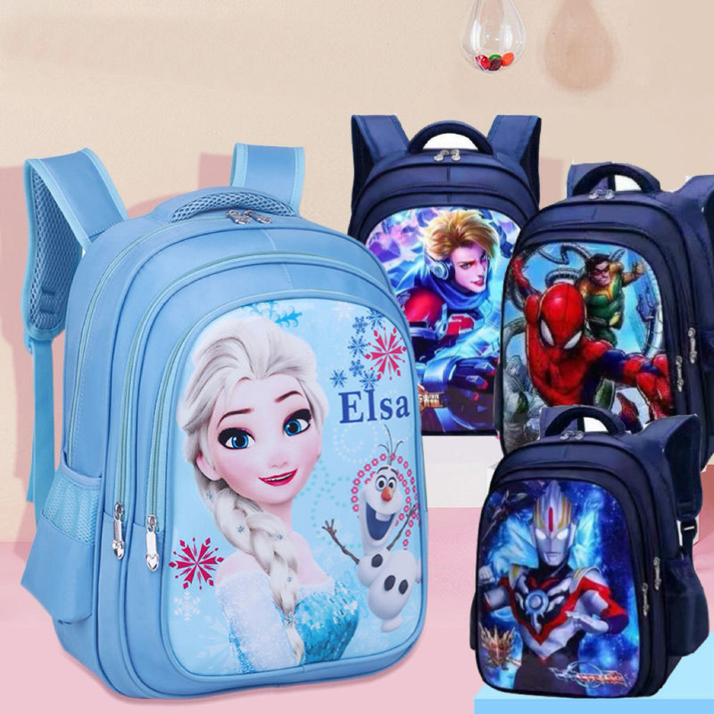 Spot Wholesale Frozen Ultraman Large-Capacity Primary School Bag Activity Promotional Gift Student Bag