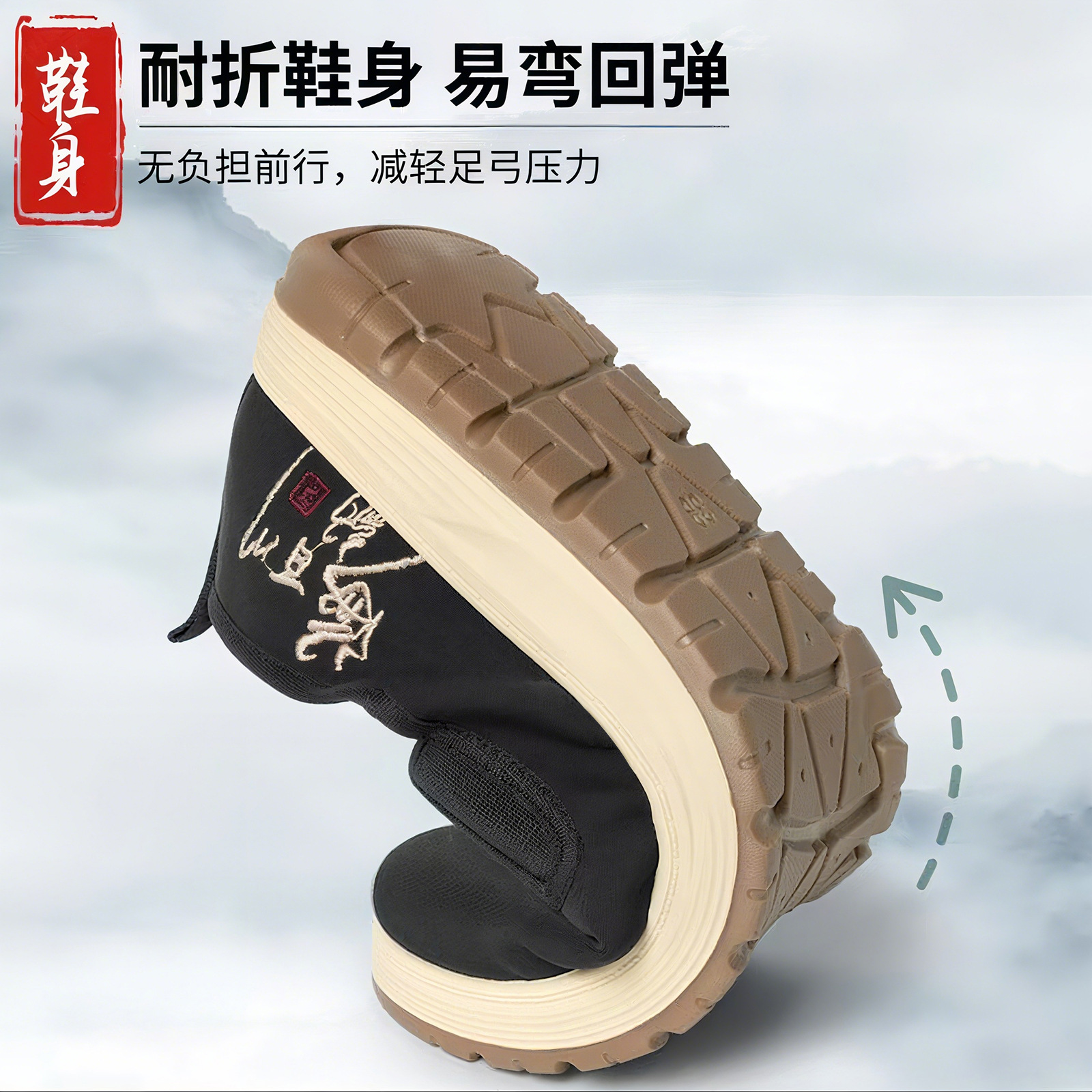 Zapatos para hombres viejos zapatos de tela de Beijing primavera ligero un pie zapatos de hombre transpirables zapatos de sola suave zapatos casuales simples